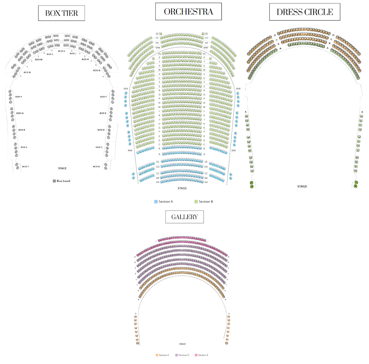 Gaillard Center Seating Chart