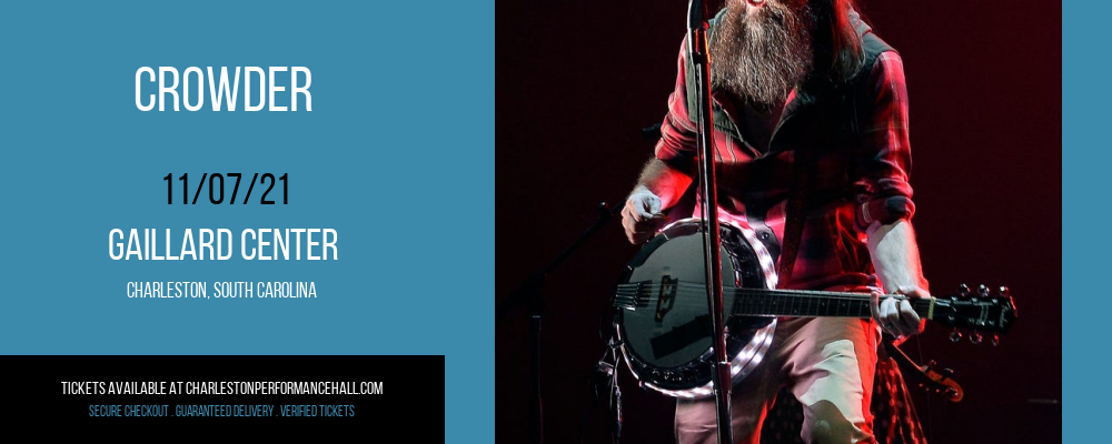 Crowder at Gaillard Center tickets Crowder at Gaillard Center