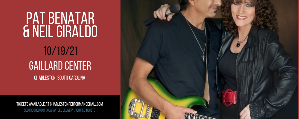 Pat Benatar & Neil Giraldo at Gaillard Center tickets Pat Benatar & Neil Giraldo at Gaillard Center