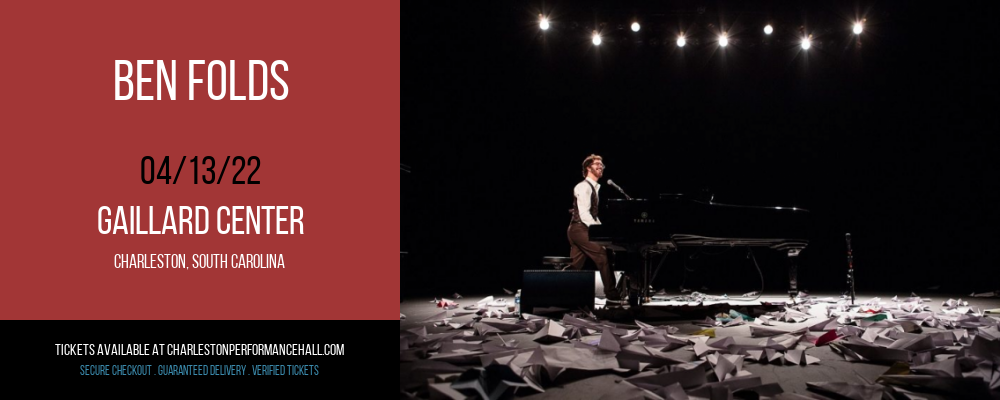 Ben Folds at Gaillard Center tickets Ben Folds at Gaillard Center
