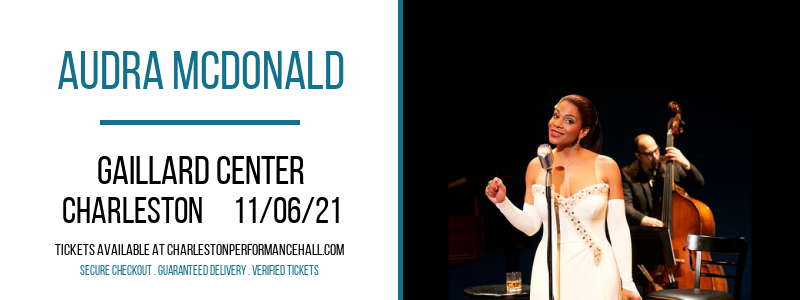 Audra McDonald at Gaillard Center tickets Audra McDonald at Gaillard Center
