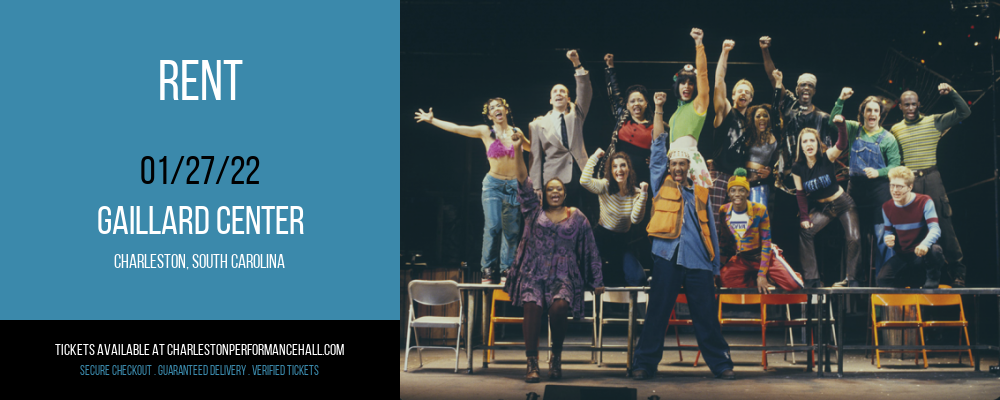 Rent at Gaillard Center tickets Rent at Gaillard Center
