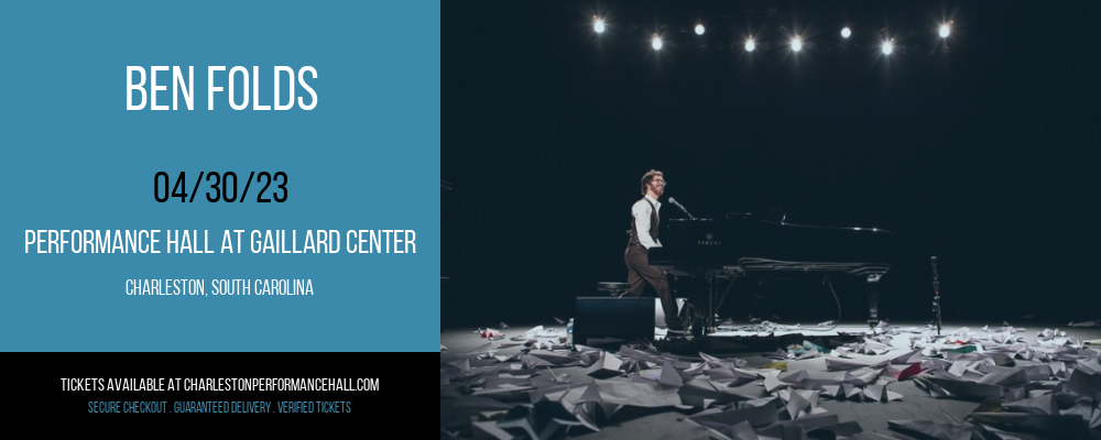 Ben Folds at Gaillard Center tickets Ben Folds at Gaillard Center