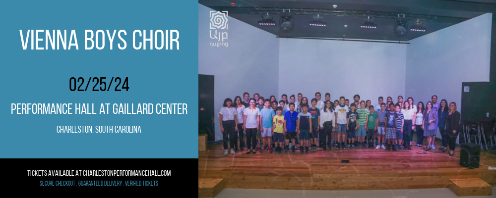 Vienna Boys Choir at Performance Hall At Gaillard Center