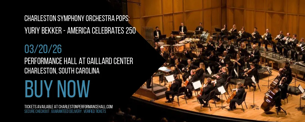 Charleston Symphony Orchestra Pops at Performance Hall At Gaillard Center
